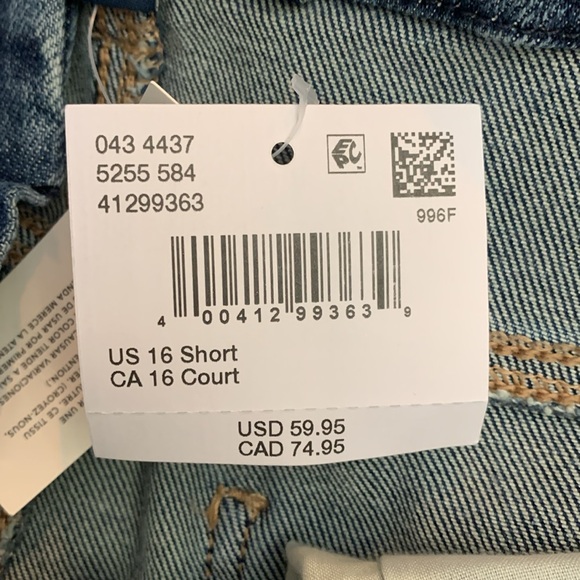 AE Stretch Curvy High-Waisted Straight Jeans (Short length) - Picture 5 of 5